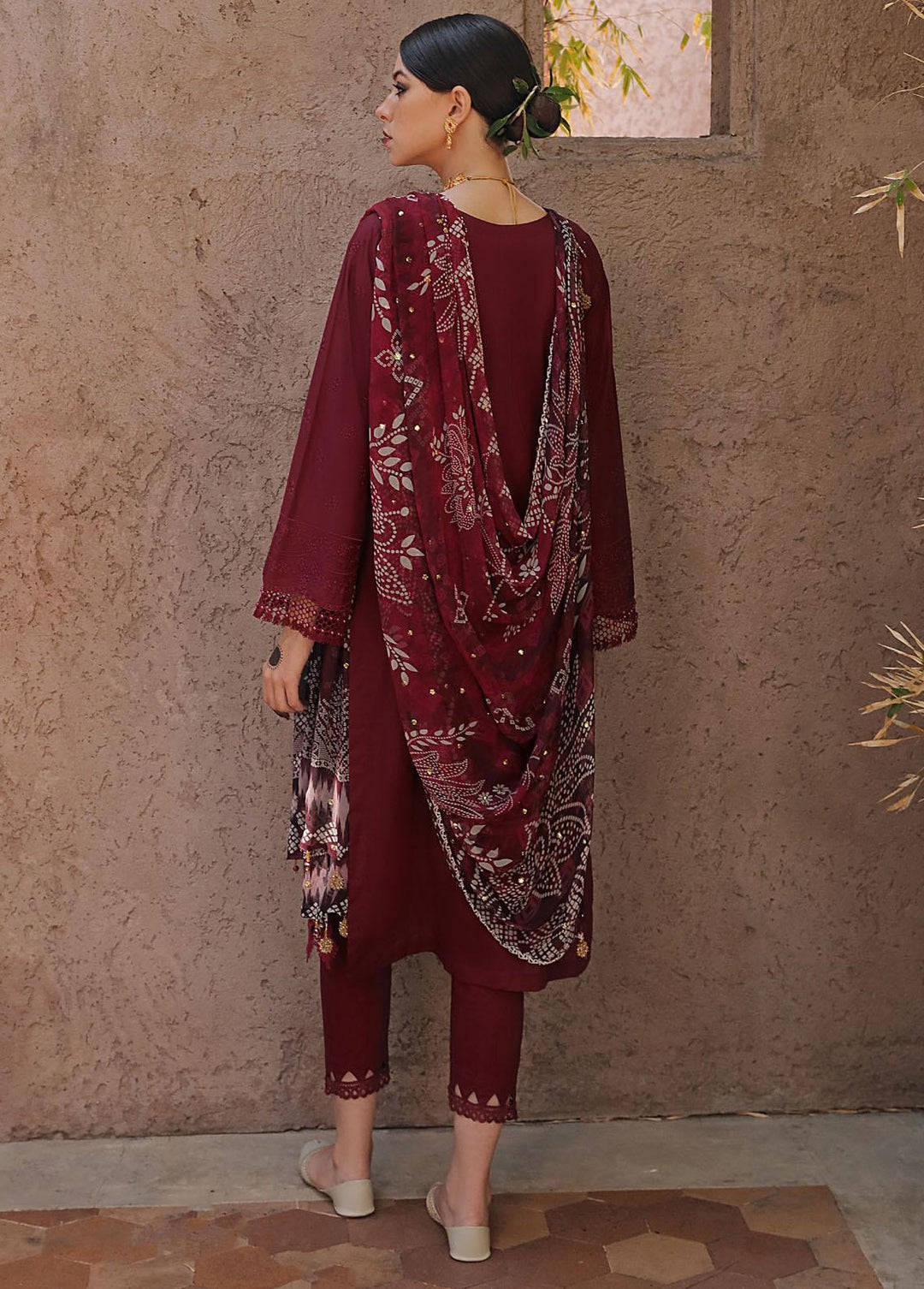 Bazaar By Nureh Embroidered Chikankari Suits Unstitched 3 Piece NU23CK NDS-80 - Summer Collection