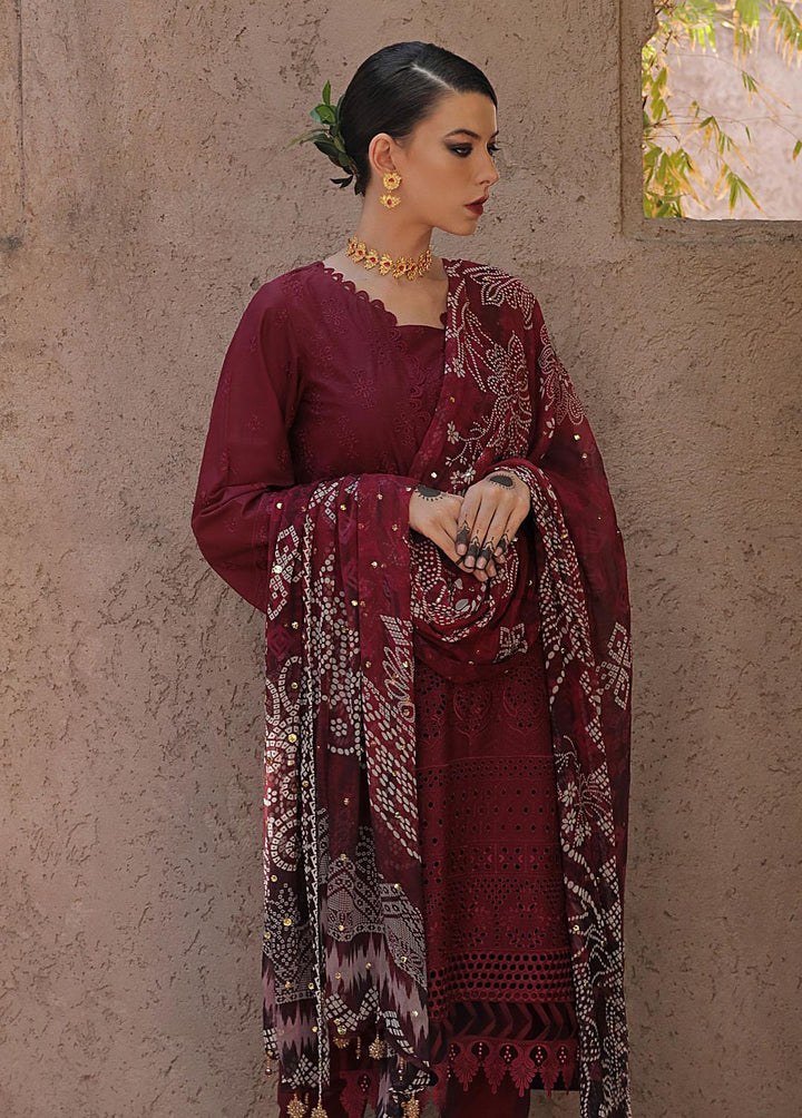 Bazaar By Nureh Embroidered Chikankari Suits Unstitched 3 Piece NU23CK NDS-80 - Summer Collection