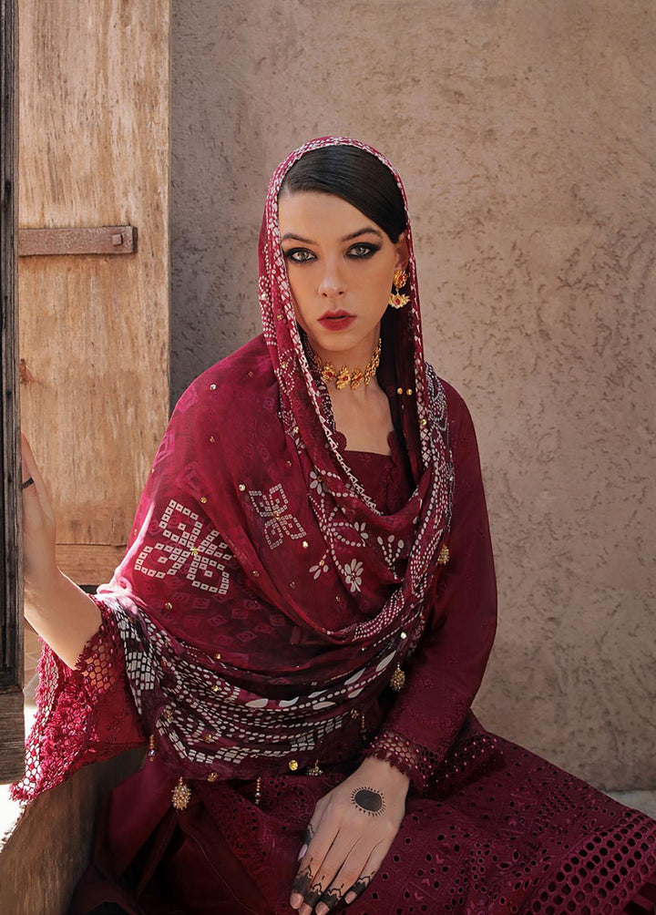 Bazaar By Nureh Embroidered Chikankari Suits Unstitched 3 Piece NU23CK NDS-80 - Summer Collection