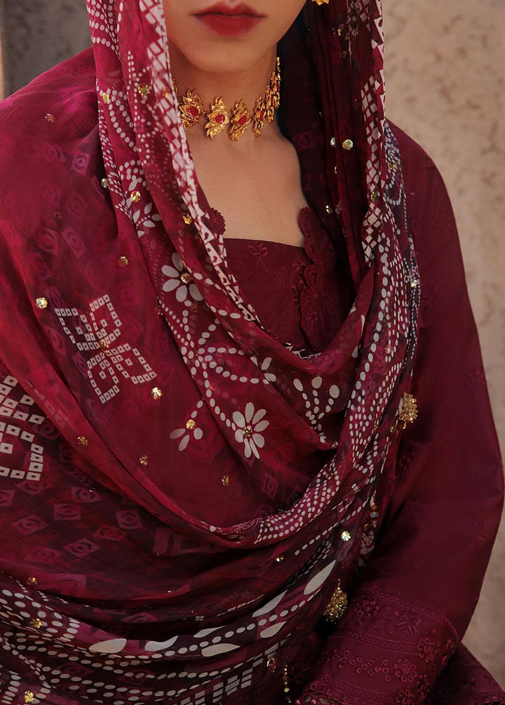 Bazaar By Nureh Embroidered Chikankari Suits Unstitched 3 Piece NU23CK NDS-80 - Summer Collection