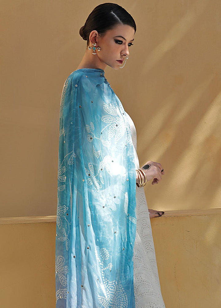 Bazaar By Nureh Embroidered Chikankari Suits Unstitched 3 Piece NU23CK NDS-81 - Summer Collection