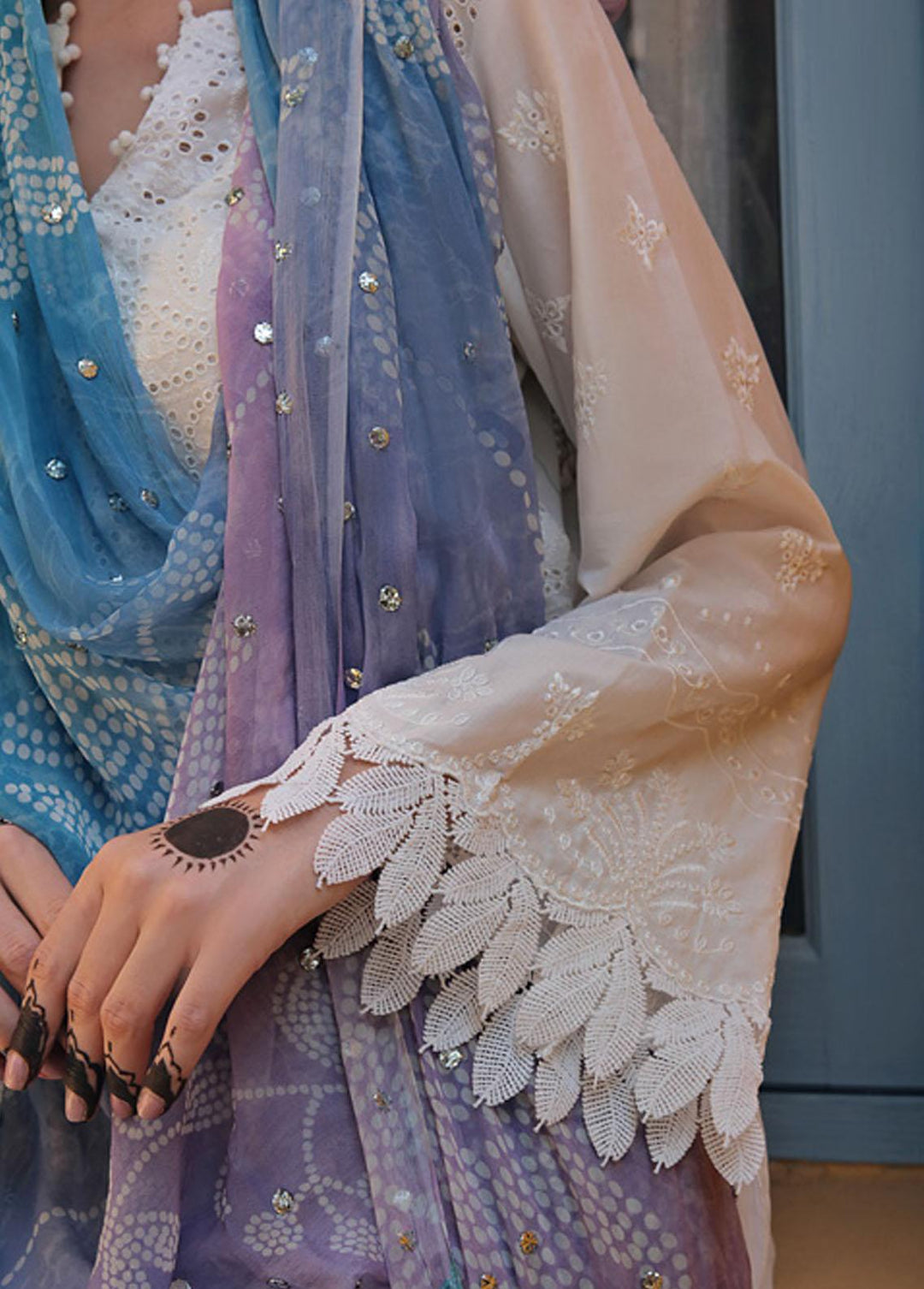 Bazaar By Nureh Embroidered Chikankari Suits Unstitched 3 Piece NU23CK NDS-81 - Summer Collection