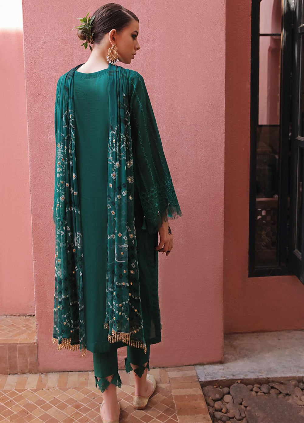 Bazaar By Nureh Embroidered Chikankari Suits Unstitched 3 Piece NU23CK NDS-82 - Summer Collection