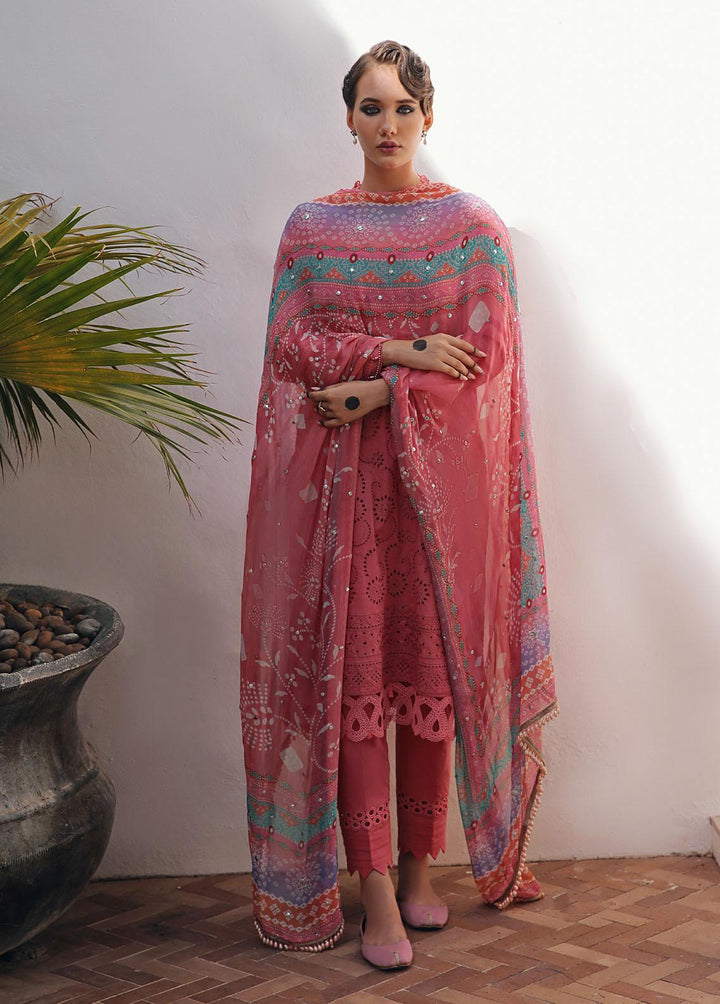 Bazaar By Nureh Embroidered Chikankari Suits Unstitched 3 Piece NU23CK NDS-83 - Summer Collection