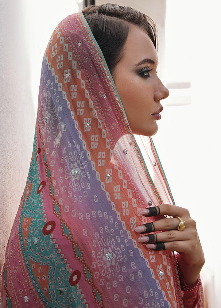 Bazaar By Nureh Embroidered Chikankari Suits Unstitched 3 Piece NU23CK NDS-83 - Summer Collection