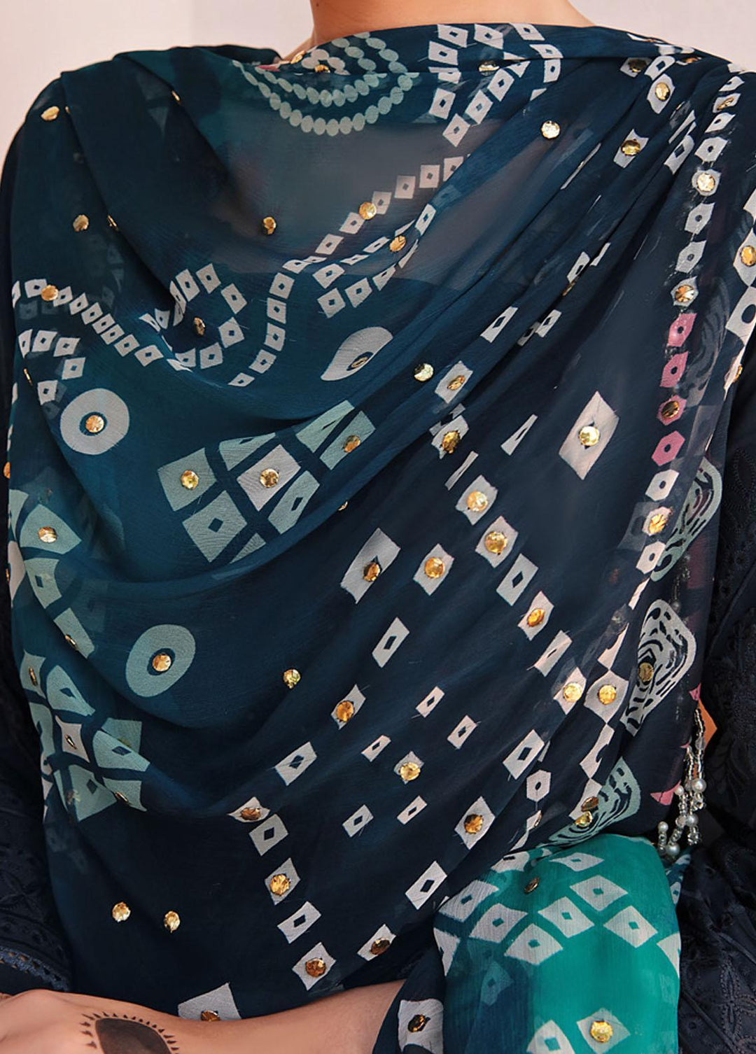 Bazaar By Nureh Embroidered Chikankari Suits Unstitched 3 Piece NU23CK NDS-85 - Summer Collection