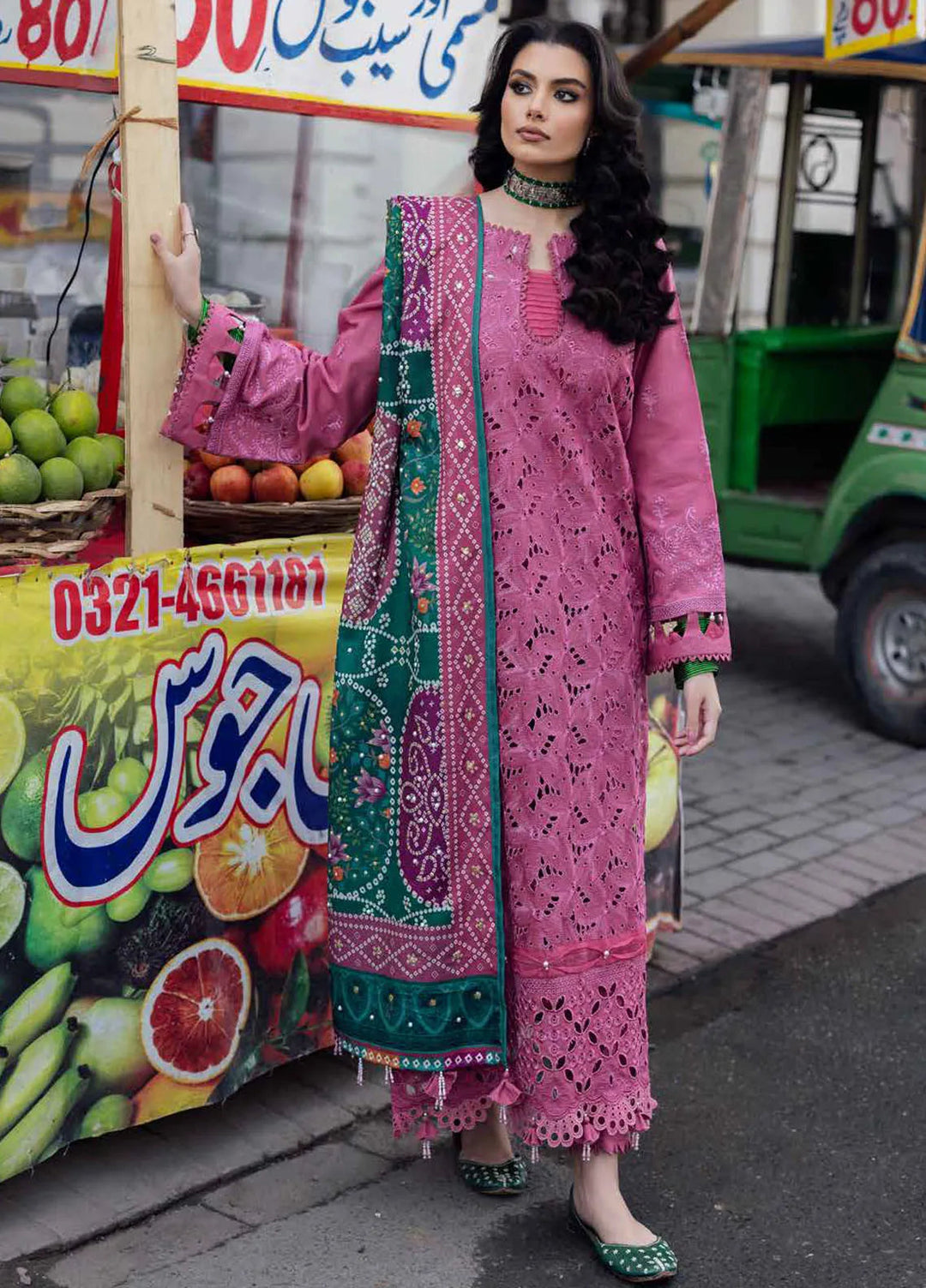 Bazaar By Nureh Embroidered Chikankari Khaddar Suit Unstitched 4 Piece Suit NU24CW NE-113 - Winter Collection