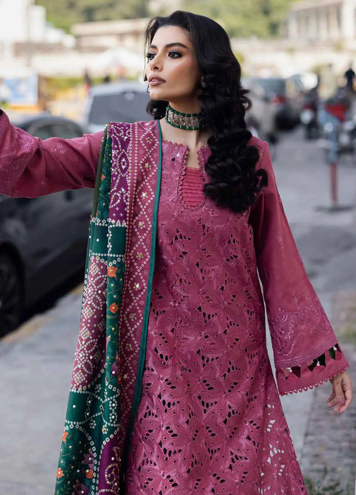 Bazaar By Nureh Embroidered Chikankari Khaddar Suit Unstitched 4 Piece Suit NU24CW NE-113 - Winter Collection