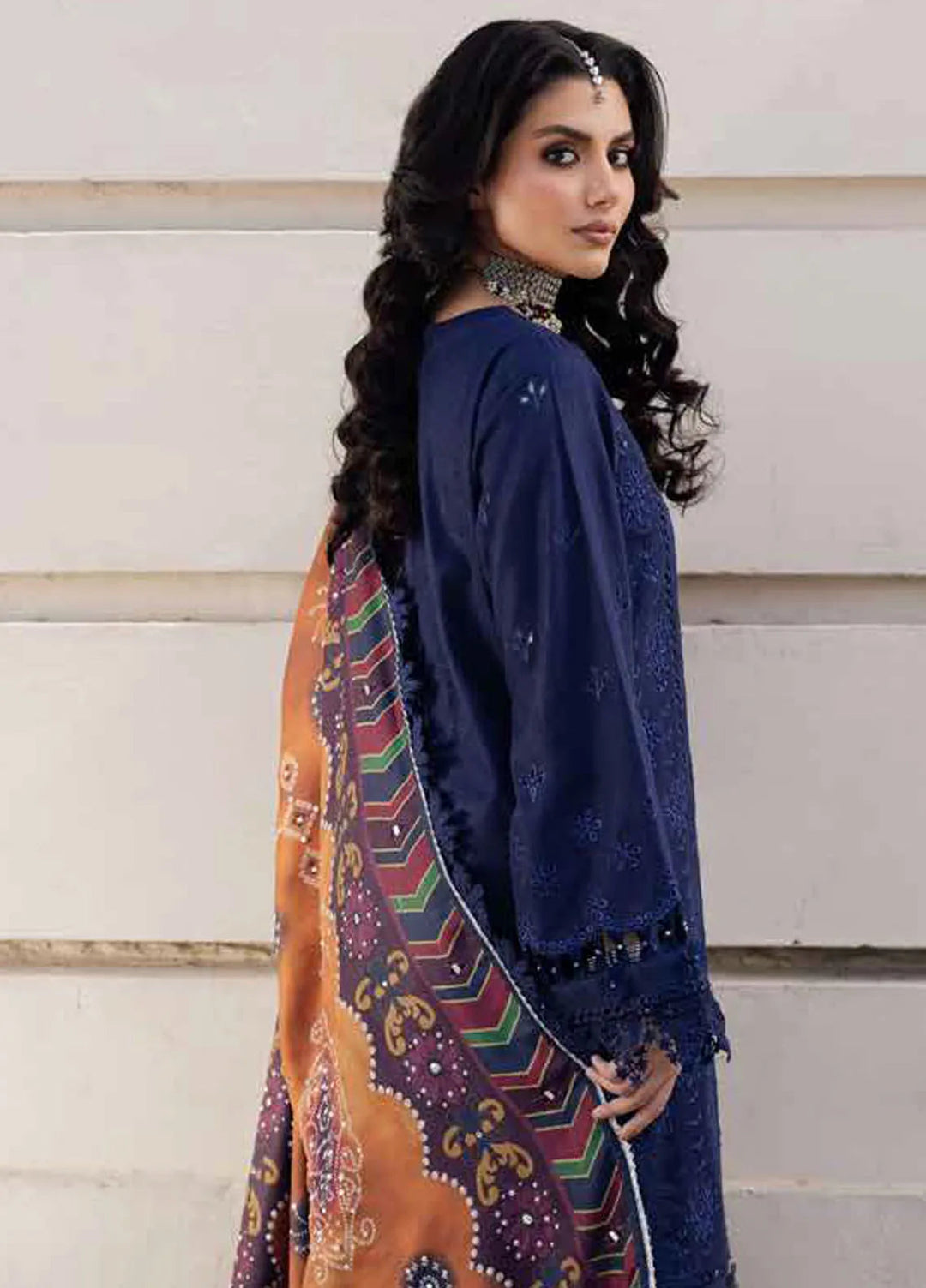 Bazaar By Nureh Embroidered Chikankari Khaddar Suit Unstitched 4 Piece Suit NU24CW NE-114 - Winter Collection