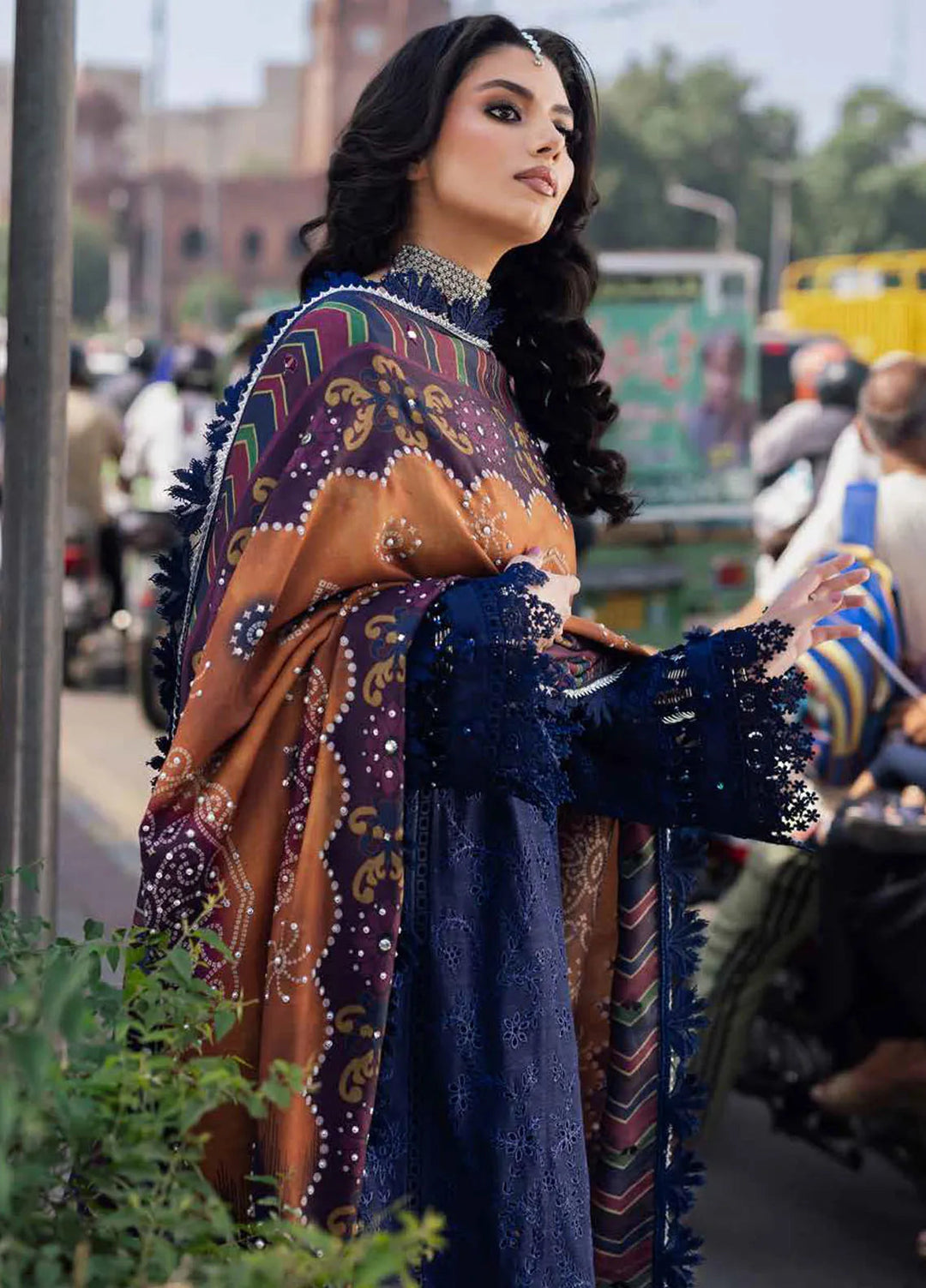 Bazaar By Nureh Embroidered Chikankari Khaddar Suit Unstitched 4 Piece Suit NU24CW NE-114 - Winter Collection