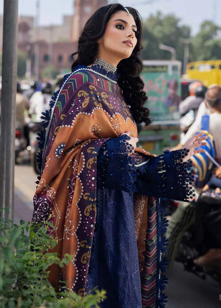 Bazaar By Nureh Embroidered Chikankari Khaddar Suit Unstitched 4 Piece Suit NU24CW NE-114 - Winter Collection