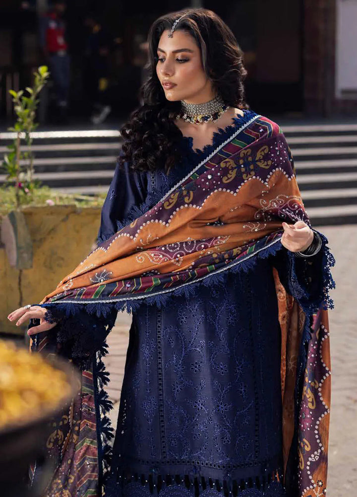 Bazaar By Nureh Embroidered Chikankari Khaddar Suit Unstitched 4 Piece Suit NU24CW NE-114 - Winter Collection