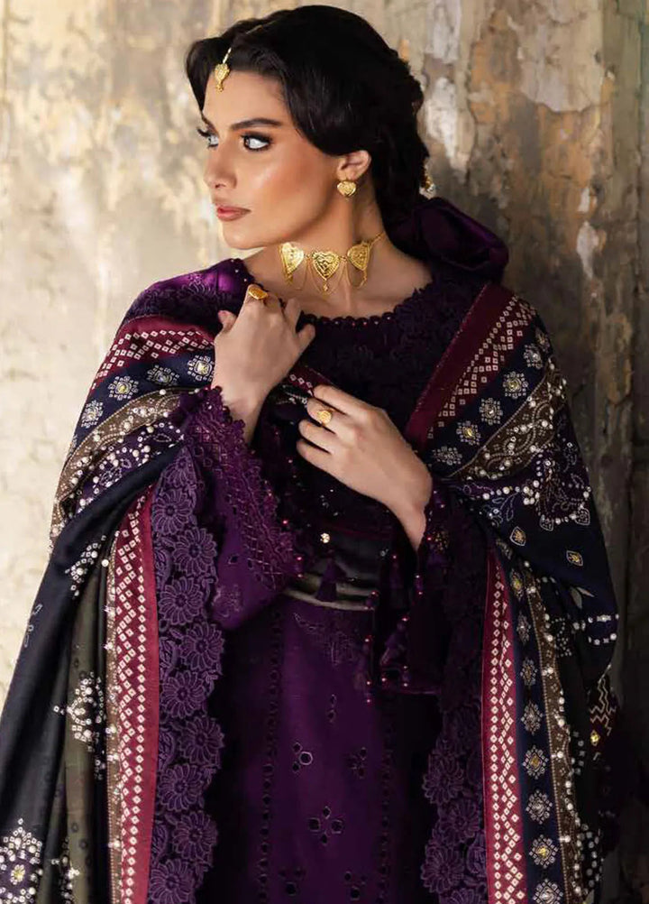 Bazaar By Nureh Embroidered Chikankari Khaddar Suit Unstitched 4 Piece Suit NU24CW NE-115 - Winter Collection