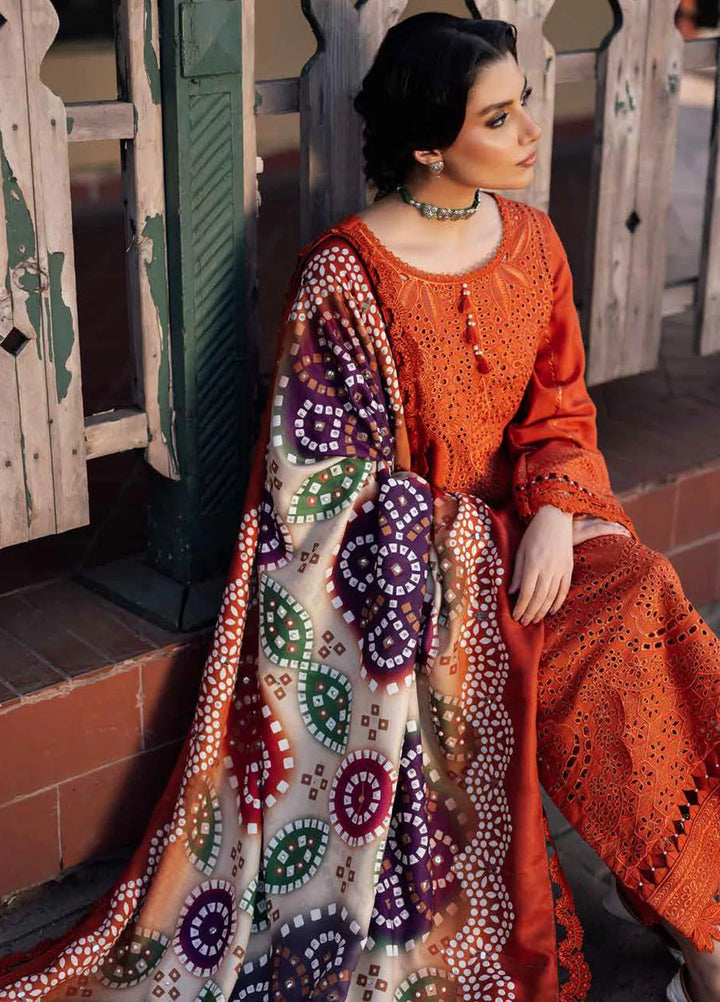 Bazaar By Nureh Embroidered Chikankari Khaddar Suit Unstitched 4 Piece Suit NU24CW NE-116 - Winter Collection
