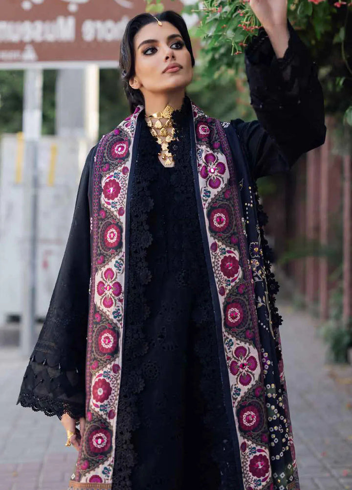 Bazaar By Nureh Embroidered Chikankari Khaddar Suit Unstitched 4 Piece Suit NU24CW NE-117 - Winter Collection