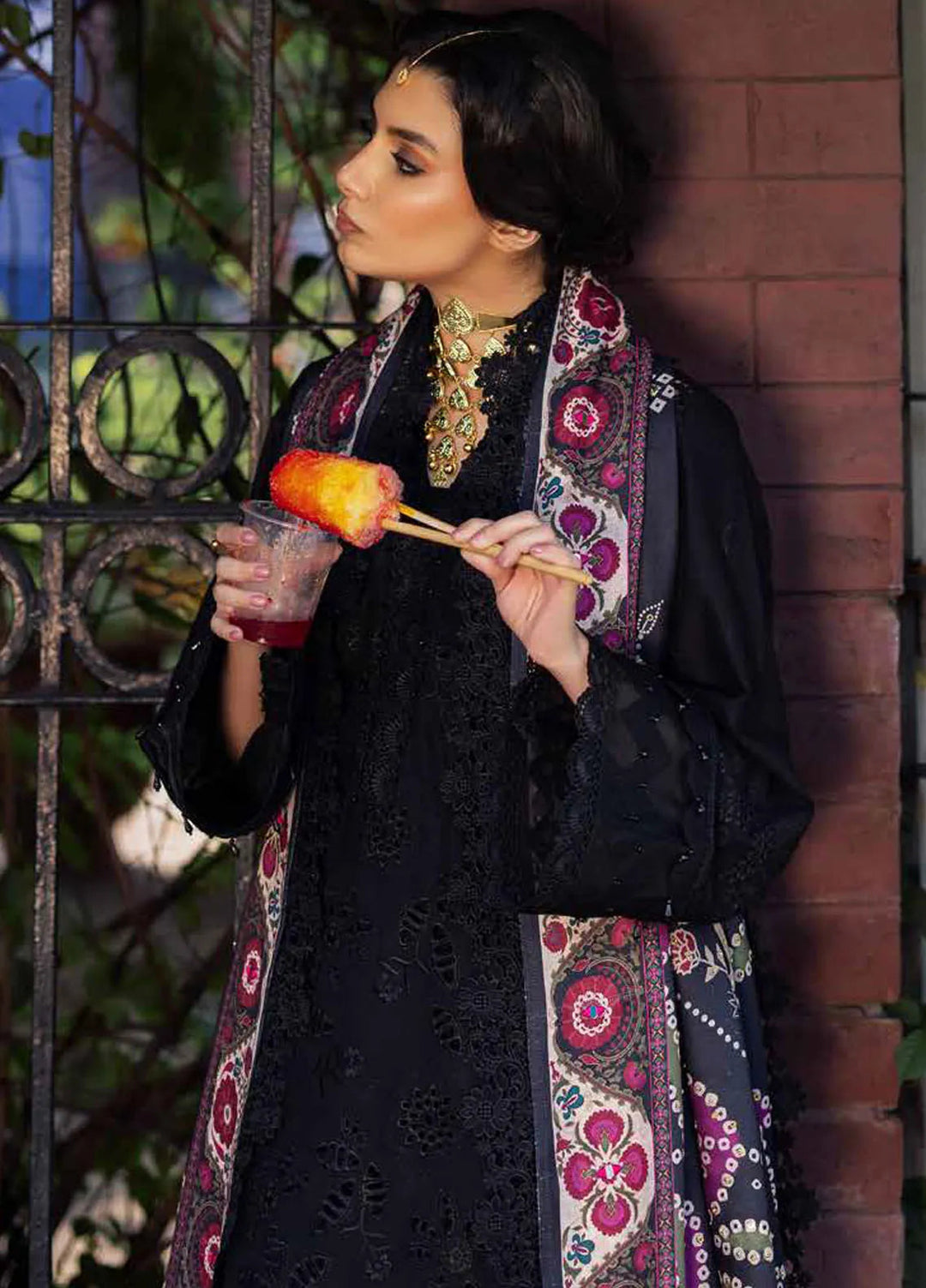 Bazaar By Nureh Embroidered Chikankari Khaddar Suit Unstitched 4 Piece Suit NU24CW NE-117 - Winter Collection