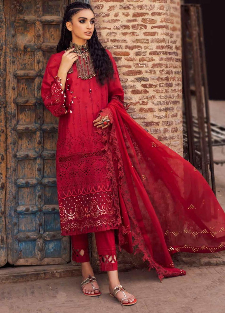 Bazaar By Nureh Embroidered Lawn Suits Unstitched 3 Piece NU22B NS-44 - Festive Collection