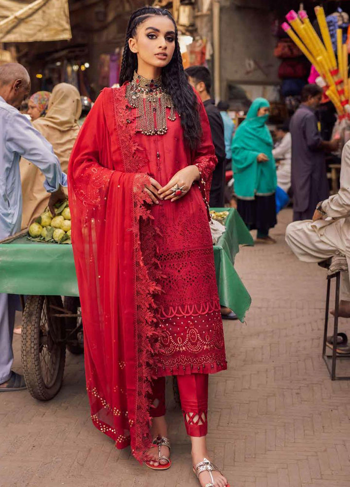 Bazaar By Nureh Embroidered Lawn Suits Unstitched 3 Piece NU22B NS-44 - Festive Collection