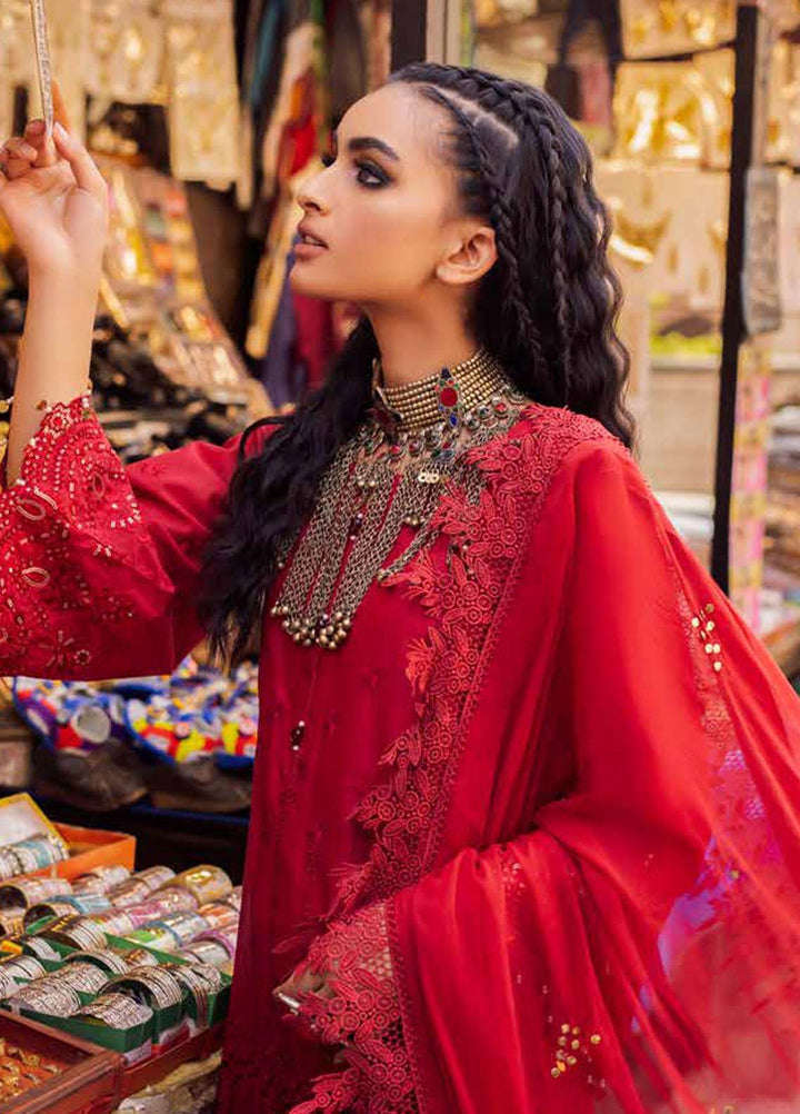 Bazaar By Nureh Embroidered Lawn Suits Unstitched 3 Piece NU22B NS-44 - Festive Collection