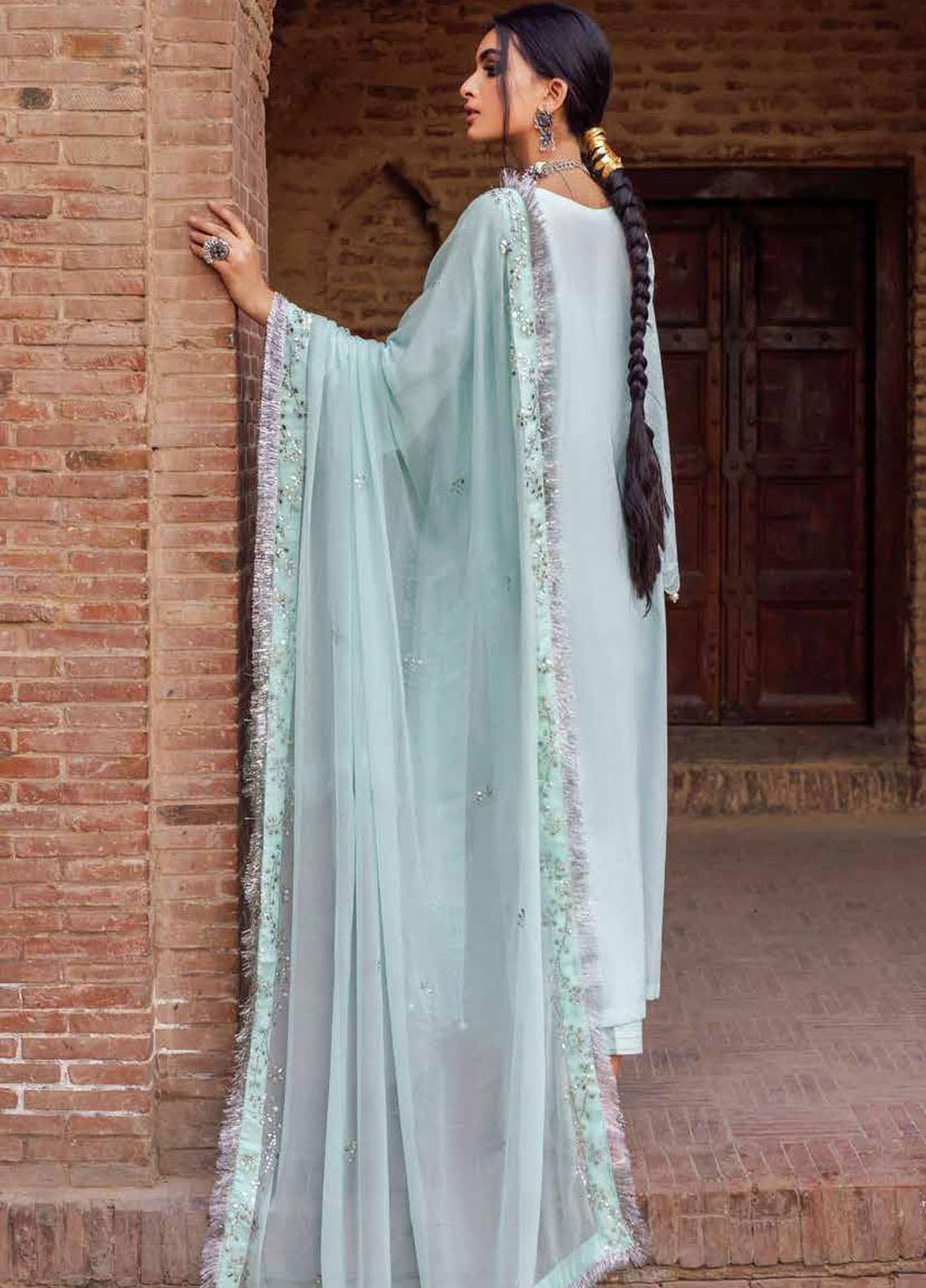 Bazaar By Nureh Embroidered Lawn Suits Unstitched 3 Piece NU22B NS-45 - Festive Collection