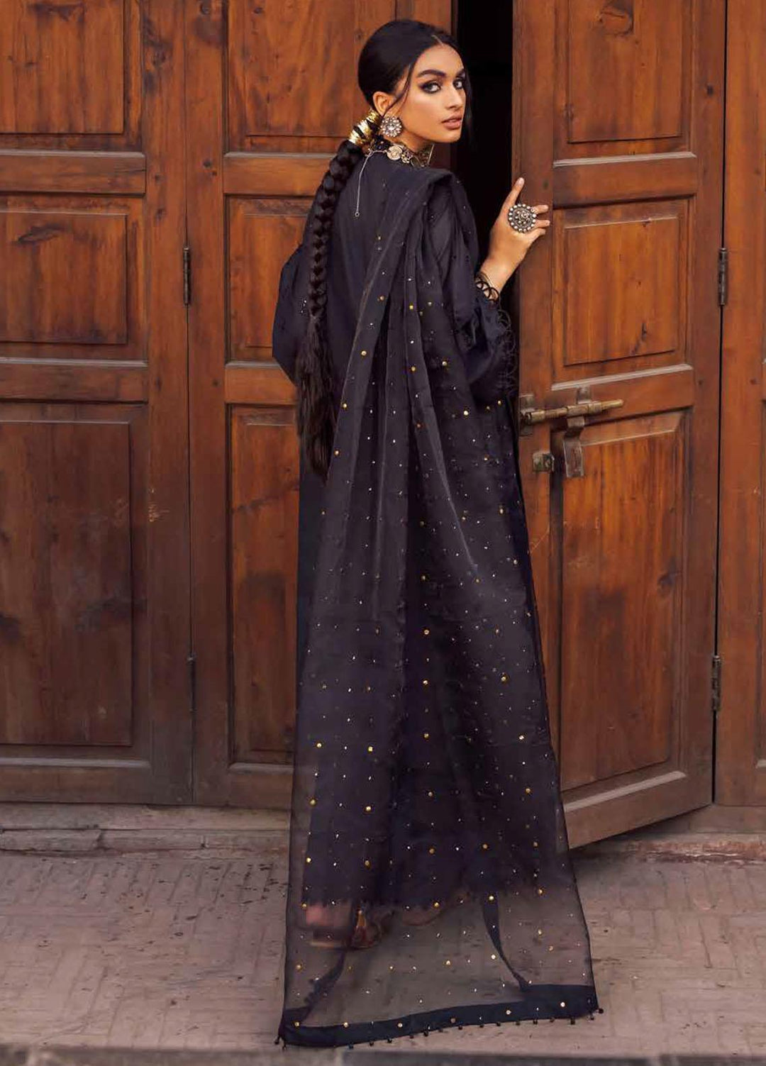 Bazaar By Nureh Embroidered Lawn Suits Unstitched 3 Piece NU22B NS-48 - Festive Collection