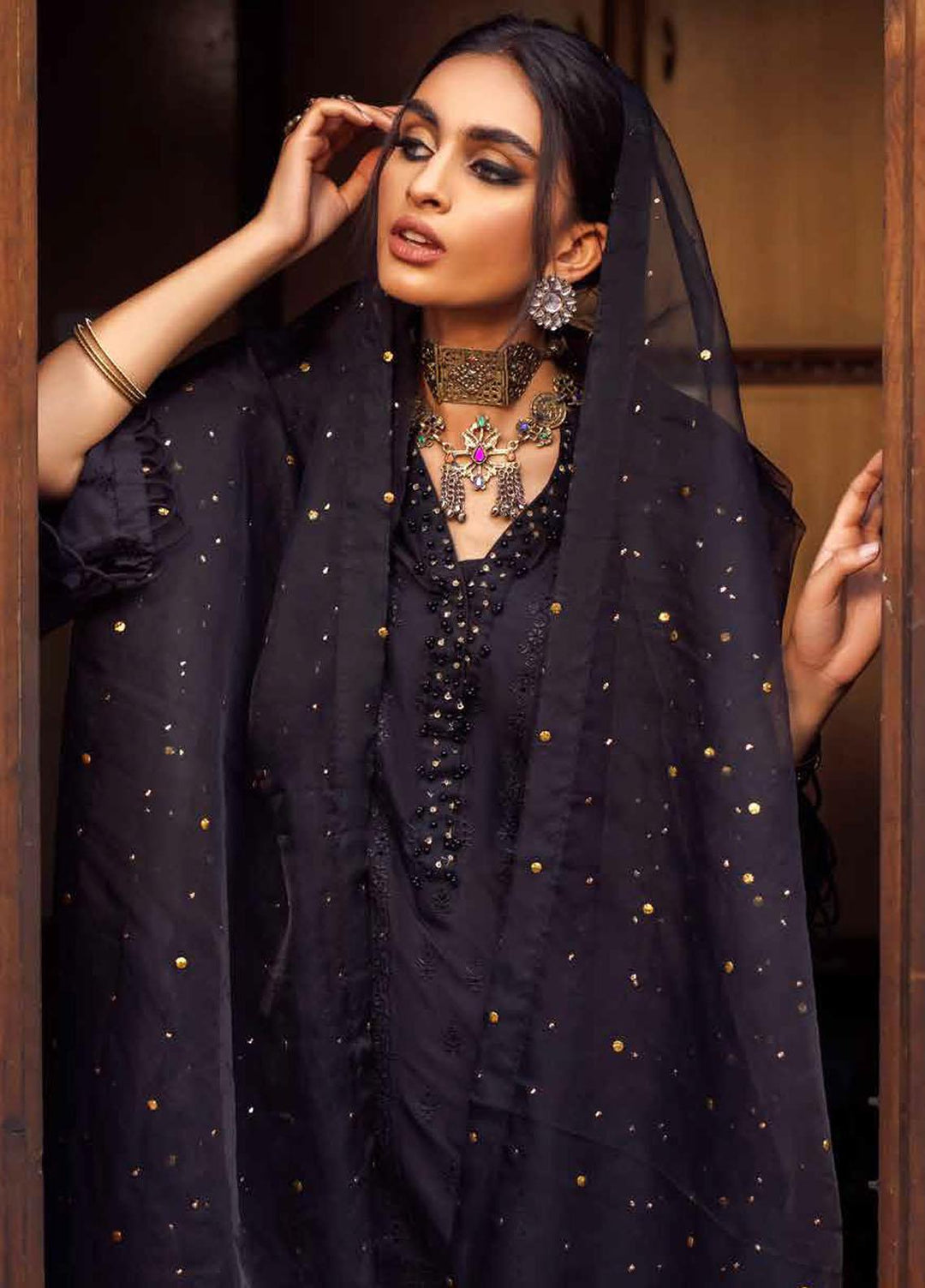 Bazaar By Nureh Embroidered Lawn Suits Unstitched 3 Piece NU22B NS-48 - Festive Collection