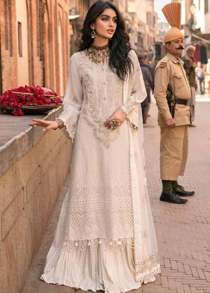 Bazaar By Nureh Embroidered Lawn Suits Unstitched 3 Piece NU22B NS-19 Noor Mala - Summer Collection