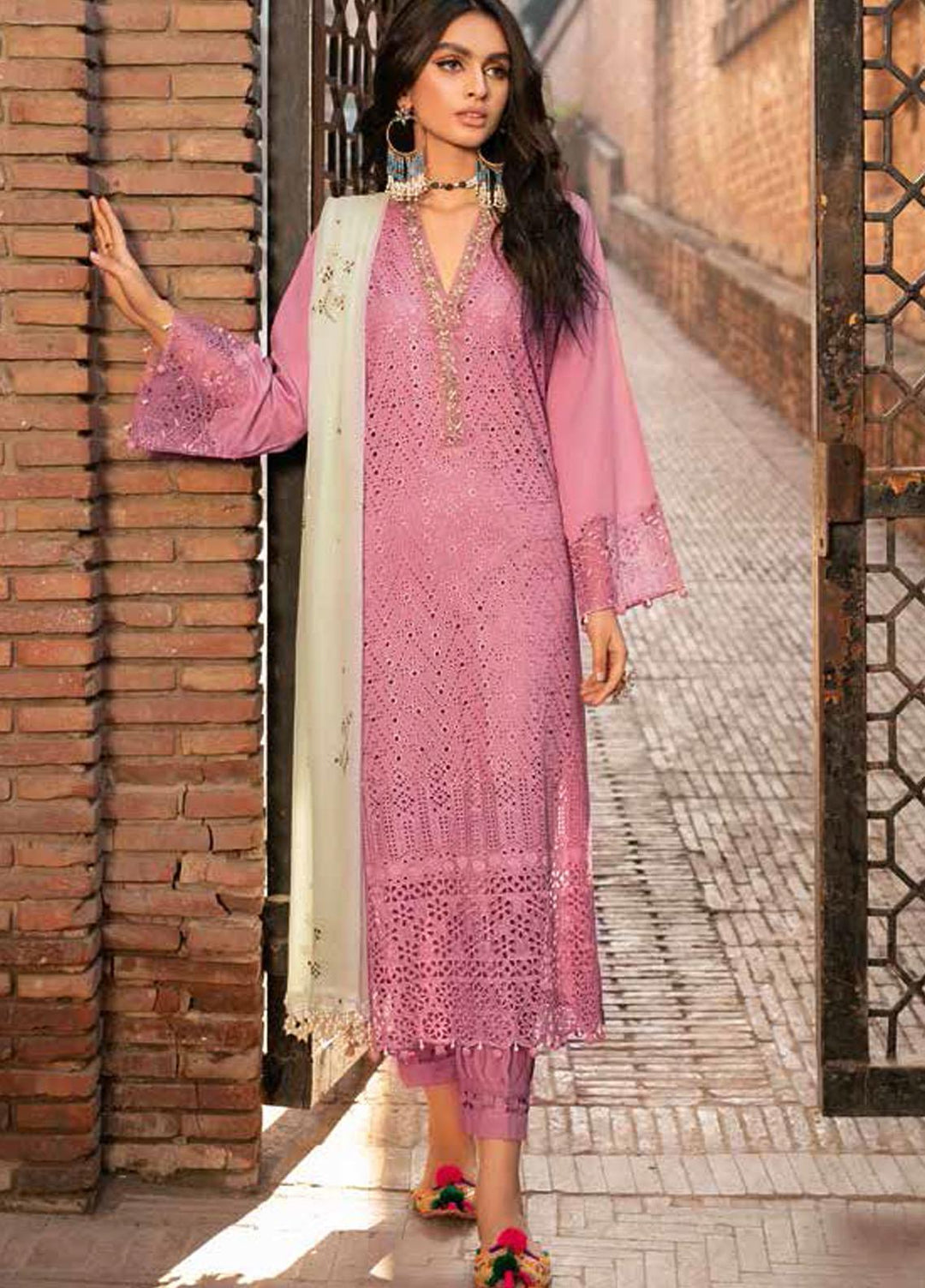 Bazaar By Nureh Embroidered Lawn Suits Unstitched 3 Piece NU22B NS-22 Shirin - Summer Collection