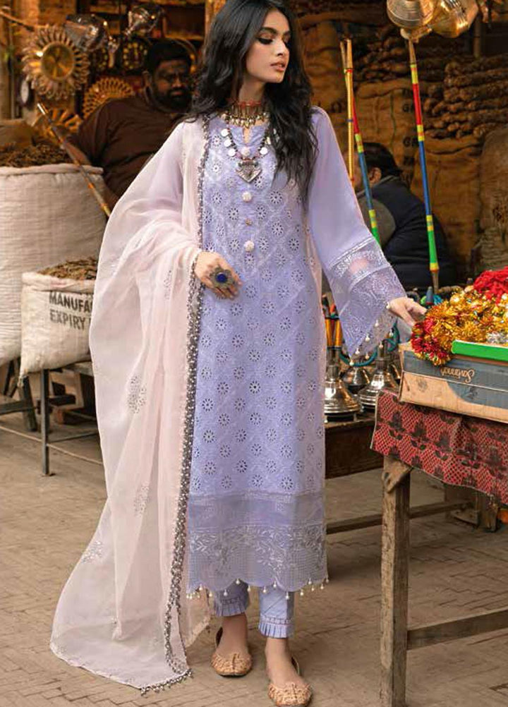 Bazaar By Nureh Embroidered Lawn Suits Unstitched 3 Piece NU22B NS-25 Hayat - Summer Collection