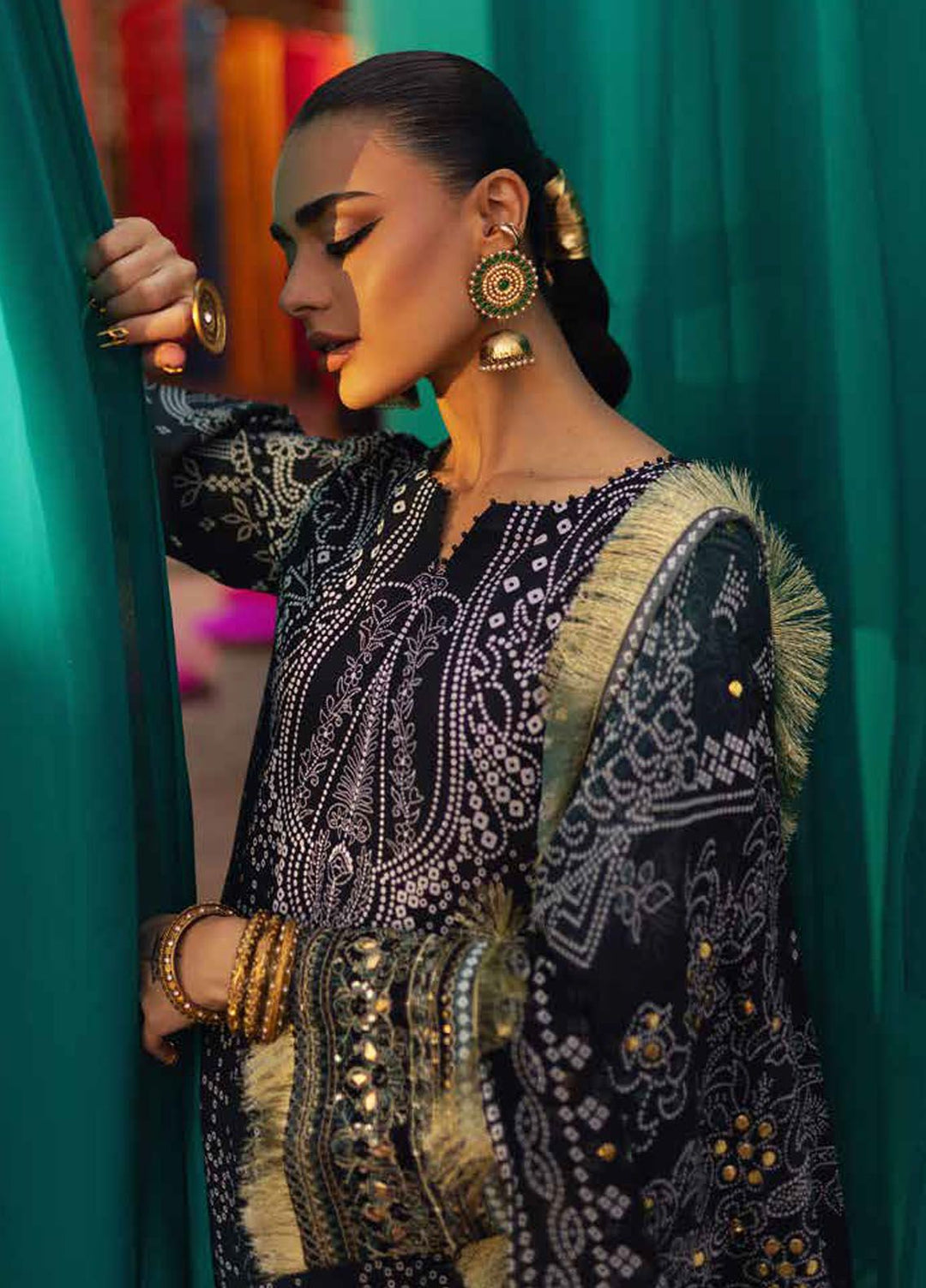 Bazaar By Nureh Embroidered Lawn Suits Unstitched 3 Piece NU24BE NS-129 - Summer Collection