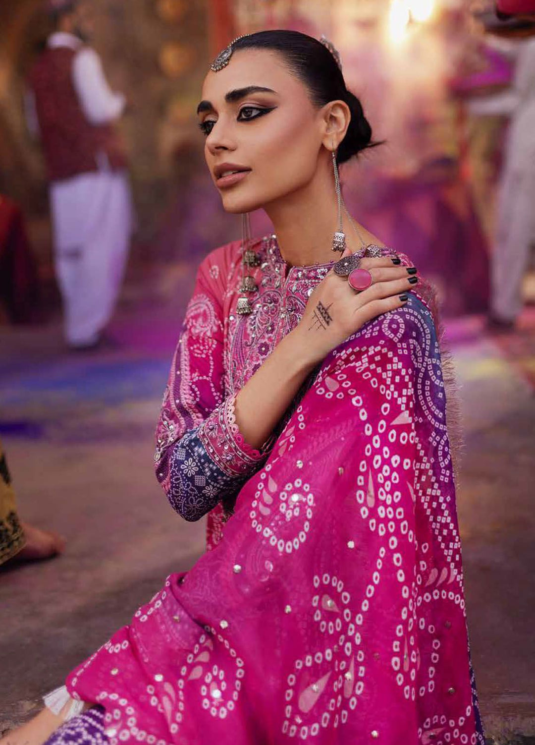 Bazaar By Nureh Embroidered Lawn Suits Unstitched 3 Piece NU24BE NS-131 - Summer Collection