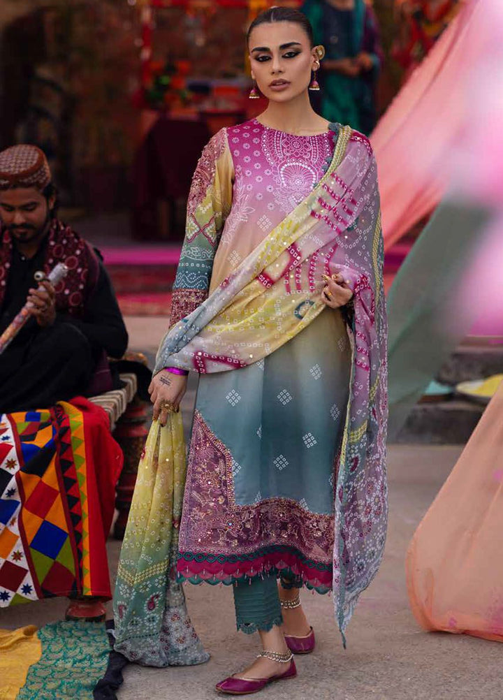 Bazaar By Nureh Embroidered Lawn Suits Unstitched 3 Piece NU24BE NS-134 - Summer Collection