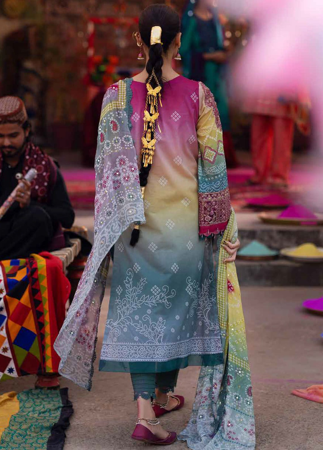 Bazaar By Nureh Embroidered Lawn Suits Unstitched 3 Piece NU24BE NS-134 - Summer Collection