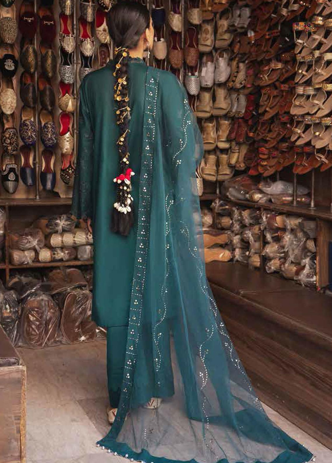 Bazaar By Nureh Embroidered Lawn Suits Unstitched 3 Piece NU22BF NS-50 - Festive Collection