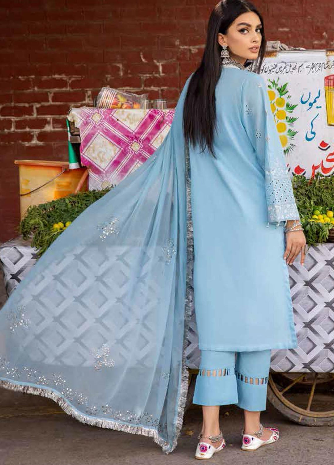 Bazaar By Nureh Embroidered Lawn Suits Unstitched 3 Piece NU22BF NS-52 - Festive Collection