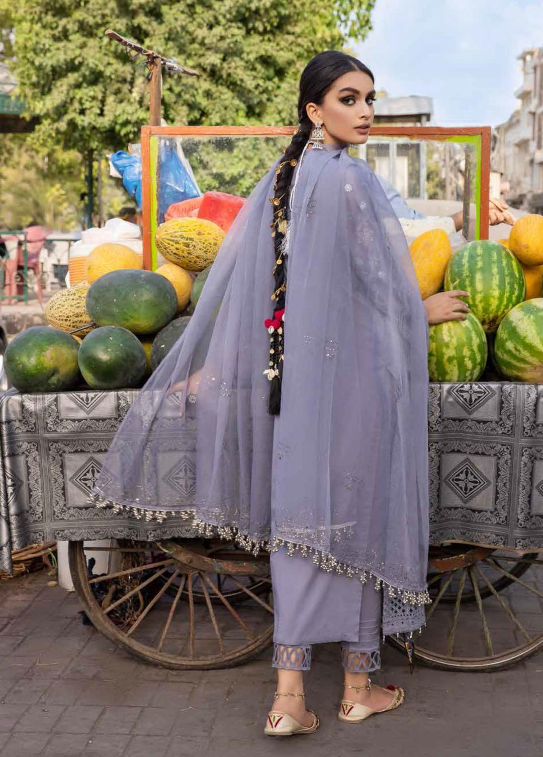 Bazaar By Nureh Embroidered Lawn Suits Unstitched 3 Piece NU22BF NS-54 - Festive Collection