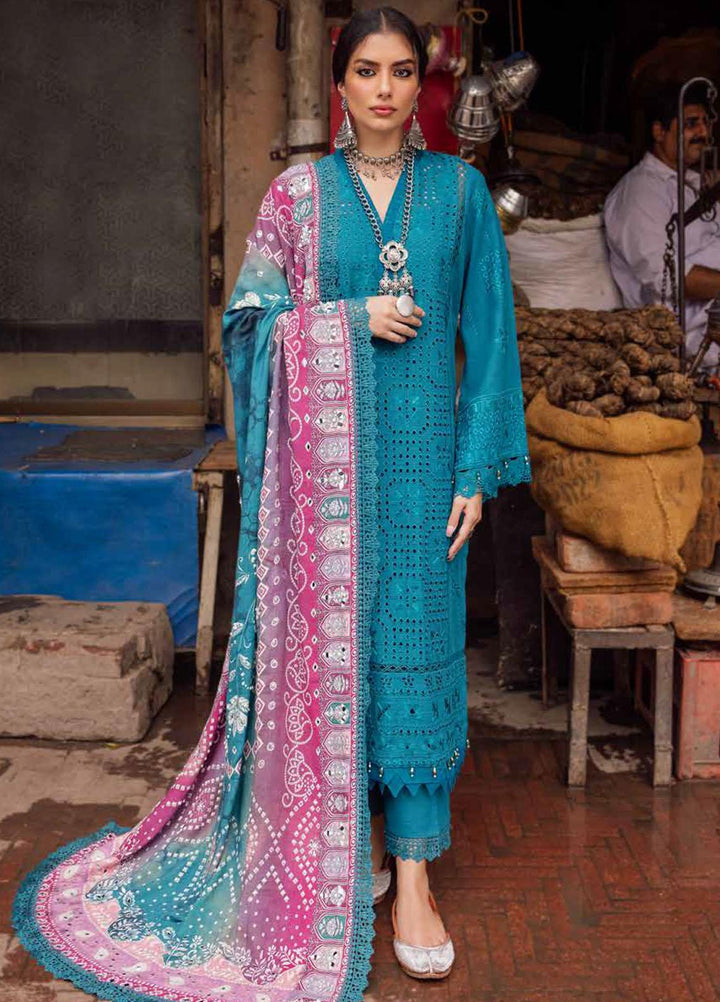 Bazaar By Nureh Embroidered Chikankari Khaddar Suits Unstitched 4 Piece NU23BCK NE-47 - Winter Collection