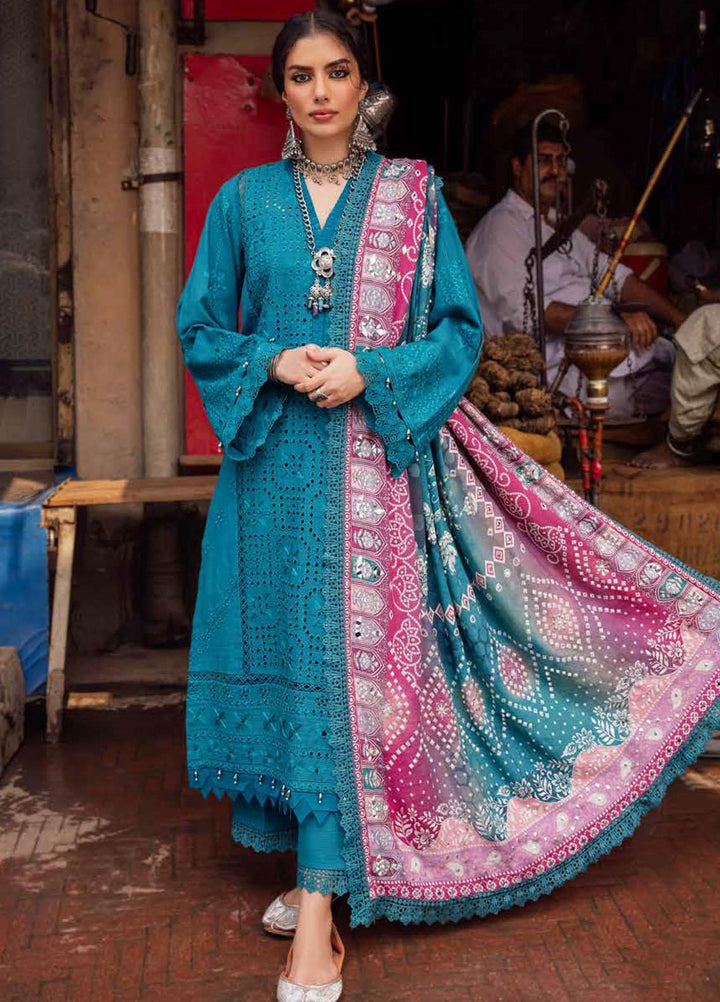 Bazaar By Nureh Embroidered Chikankari Khaddar Suits Unstitched 4 Piece NU23BCK NE-47 - Winter Collection