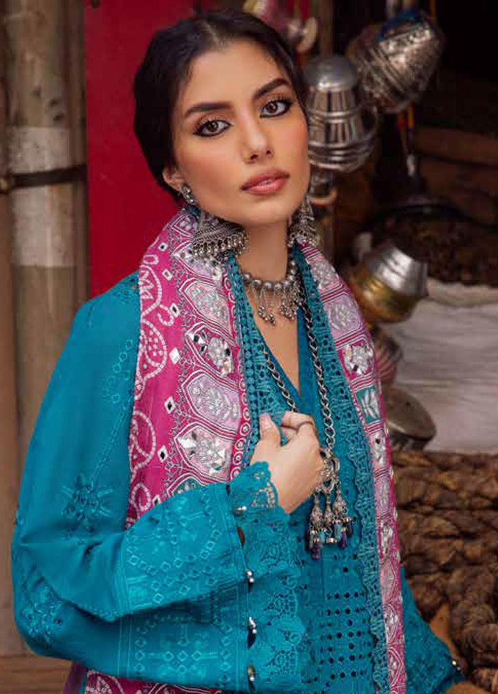 Bazaar By Nureh Embroidered Chikankari Khaddar Suits Unstitched 4 Piece NU23BCK NE-47 - Winter Collection