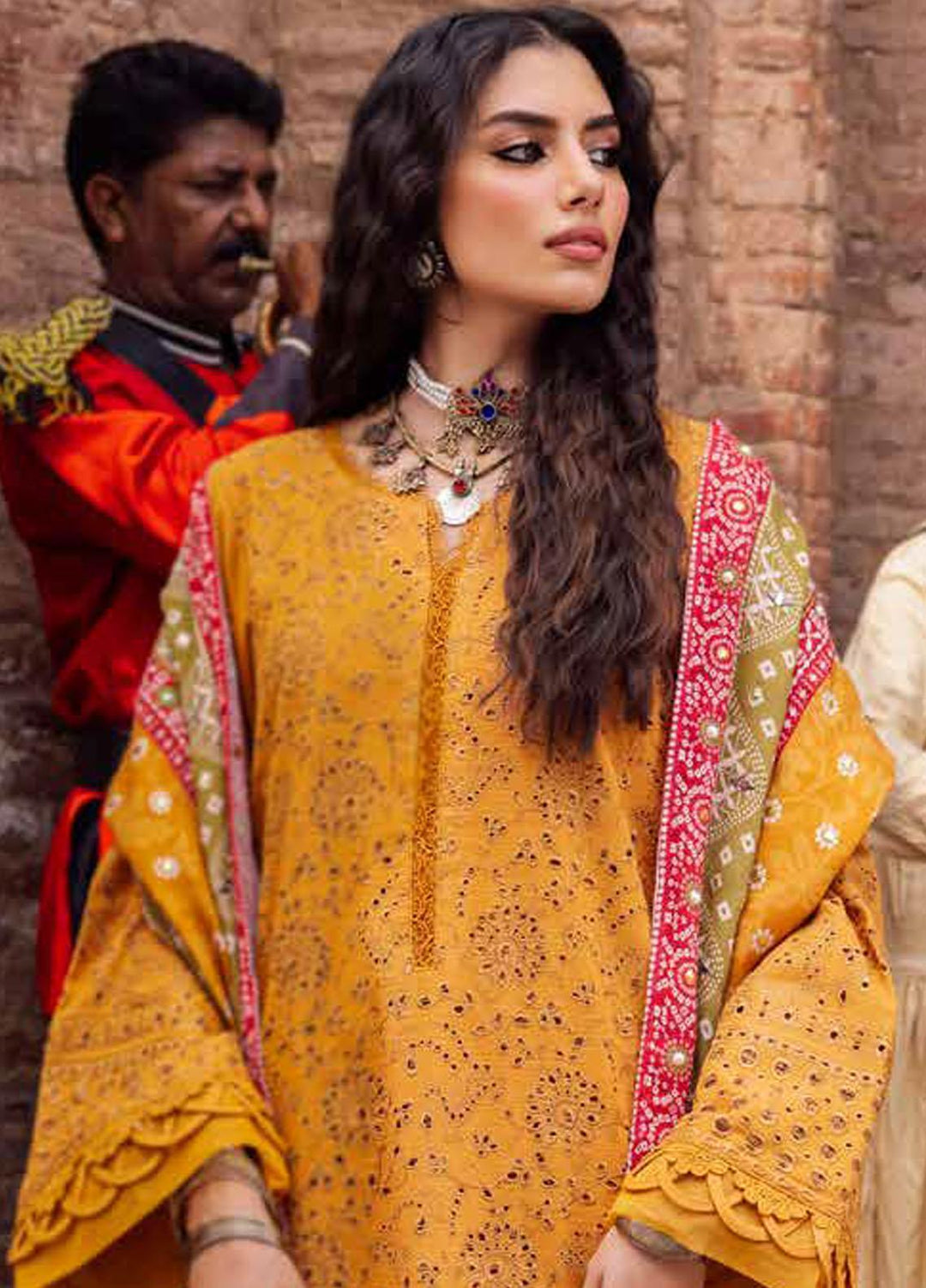 Bazaar By Nureh Embroidered Chikankari Khaddar Suits Unstitched 4 Piece NU23BCK NE-49 - Winter Collection