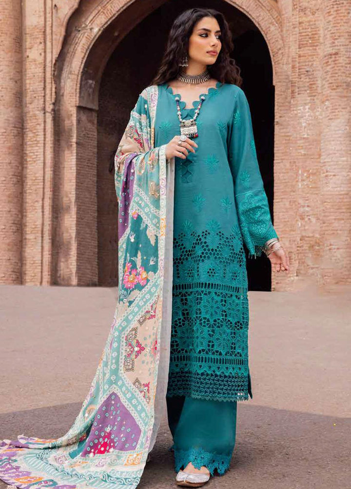 Bazaar By Nureh Embroidered Chikankari Khaddar Suits Unstitched 4 Piece NU23BCK NE-51 - Winter Collection