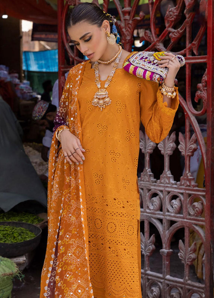 Bazaar By Nureh Embroidered Chikankari Lawn Suits Unstitched 3 Piece NU23CM NDS-87 - Festive Collection