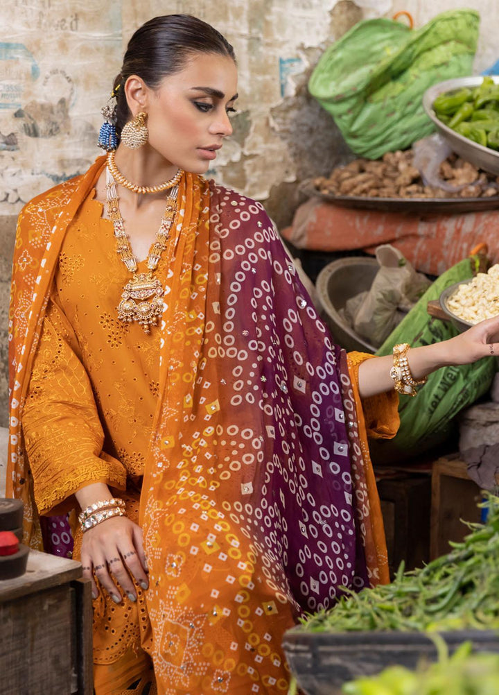 Bazaar By Nureh Embroidered Chikankari Lawn Suits Unstitched 3 Piece NU23CM NDS-87 - Festive Collection