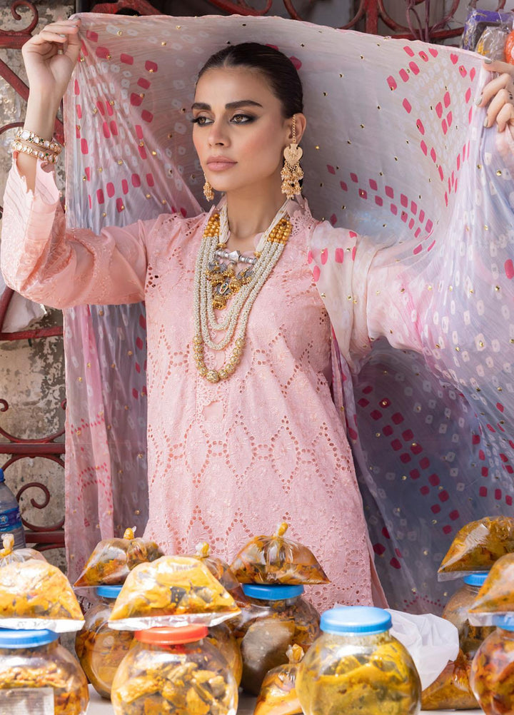 Bazaar By Nureh Embroidered Chikankari Lawn Suits Unstitched 3 Piece NU23CM NDS-88 - Festive Collection