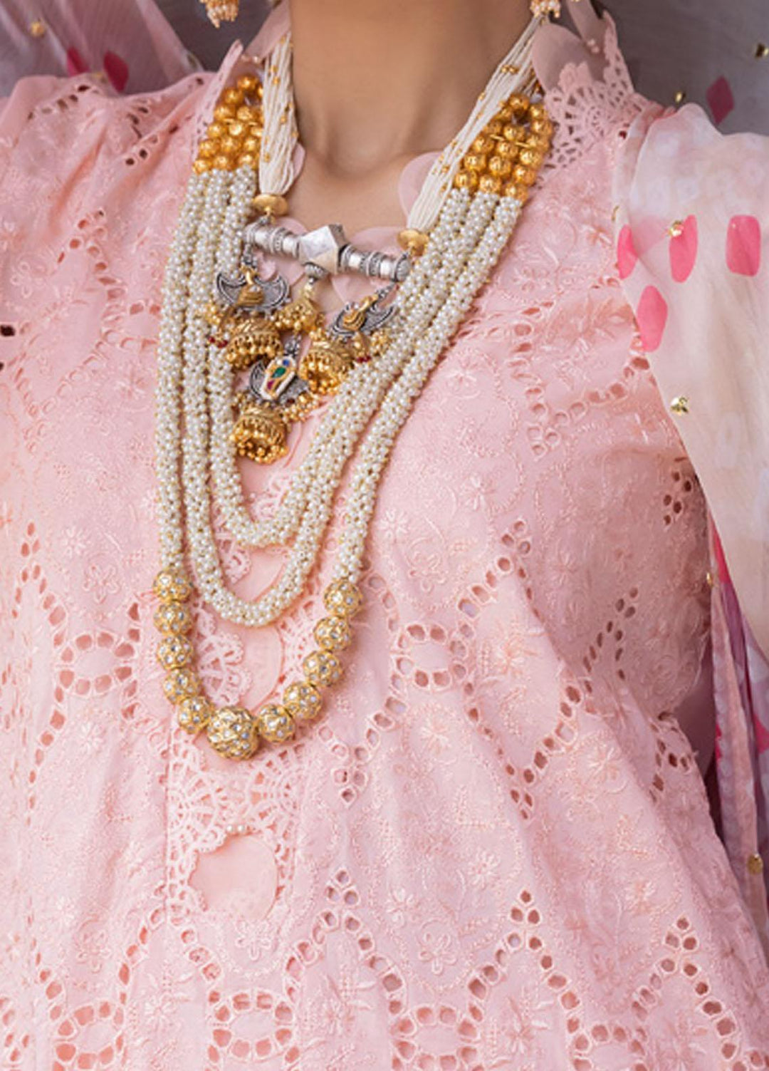 Bazaar By Nureh Embroidered Chikankari Lawn Suits Unstitched 3 Piece NU23CM NDS-88 - Festive Collection