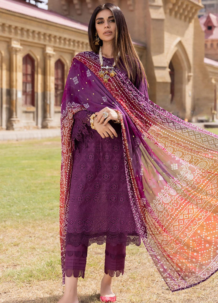 Bazaar By Nureh Embroidered Chikankari Lawn Suits Unstitched 3 Piece NU23CM NDS-90 - Festive Collection