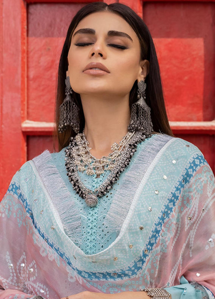 Bazaar By Nureh Embroidered Chikankari Lawn Suits Unstitched 3 Piece NU23CM NDS-91 - Festive Collection