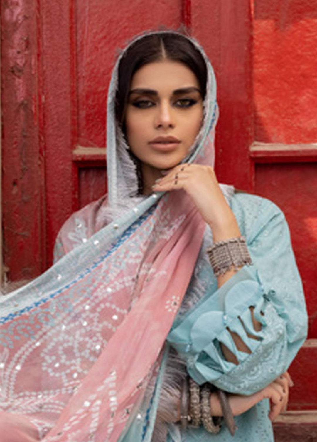 Bazaar By Nureh Embroidered Chikankari Lawn Suits Unstitched 3 Piece NU23CM NDS-91 - Festive Collection