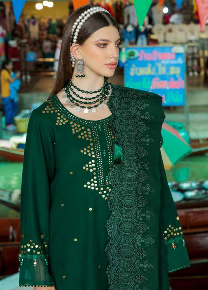 Bazaar By Nureh Embroidered Khaddar Suits Unstitched 3 Piece NU22BM NW-75 - Winter Collection