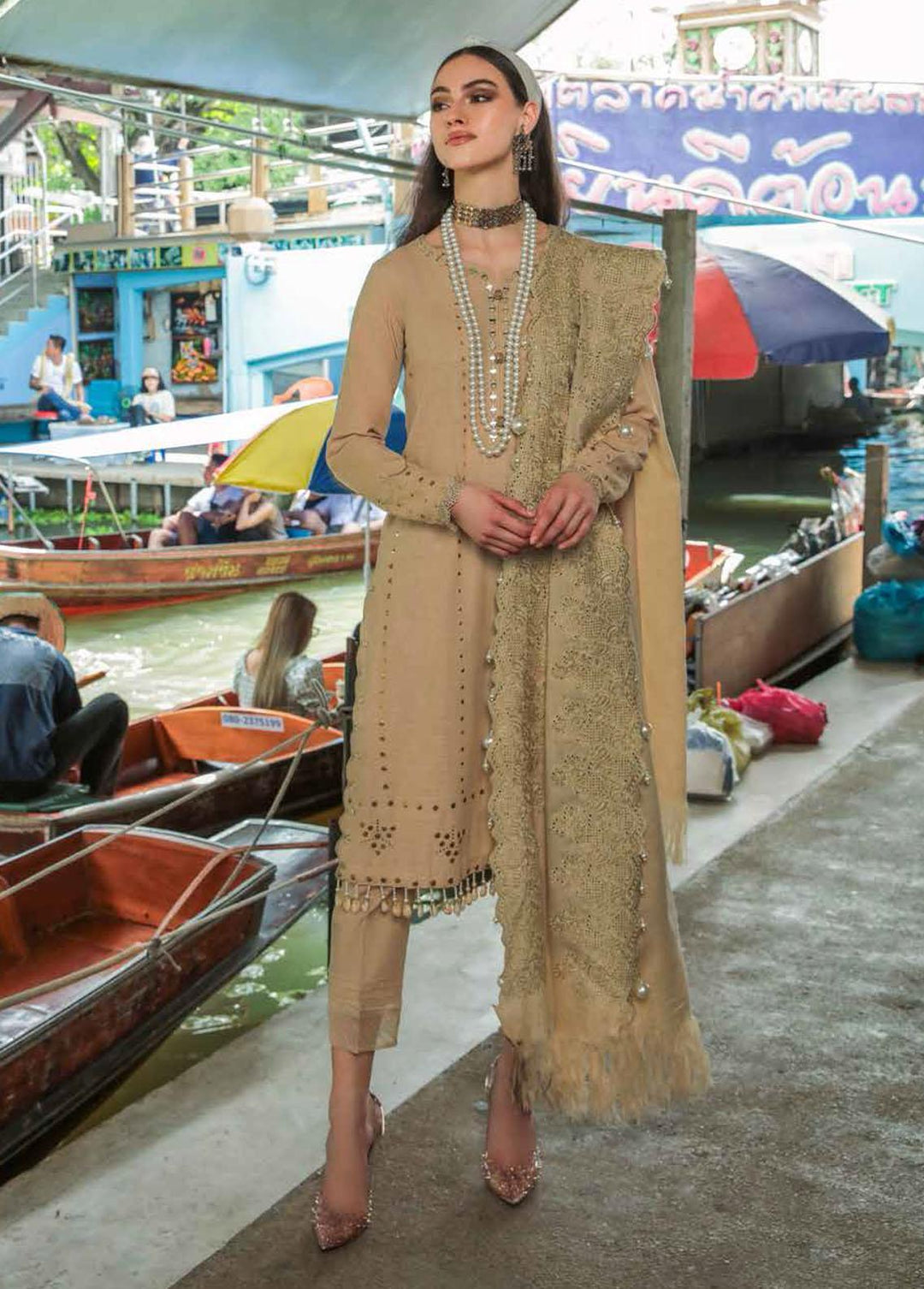 Bazaar By Nureh Embroidered Khaddar Suits Unstitched 3 Piece NU22BM NW-76 - Winter Collection